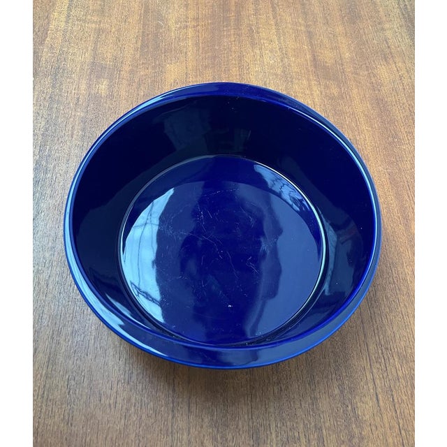 Vintage German Dark Blue Lukull Ceramic Bowl from Schönwald For Sale - Image 5 of 15