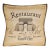 Restaurant De l'Arc Tapestry Cushion With Feather Filler - 46x46cm (18"x18") For Sale