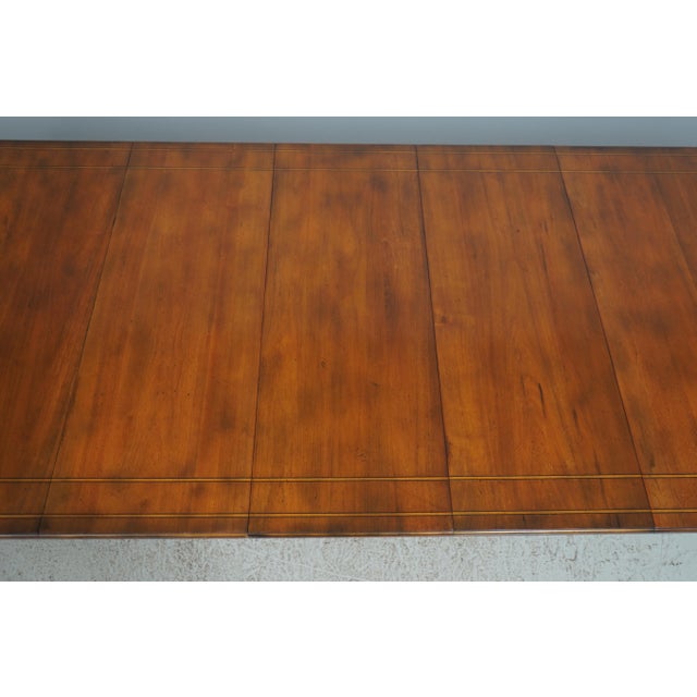 Baker Walnut Stately Homes Dining Table For Sale - Image 16 of 18