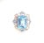 Bochic "Capri" Vintage Blue Topaz Ring Set In 18K Gold & Silver For Sale - Image 17 of 18