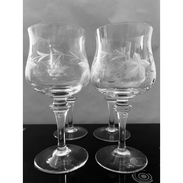 1970s Princess House Crystal Wine Glasses Set of 4 Chairish