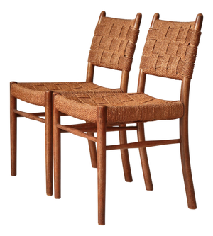 1572 Chairs in Beech by Karl Scrøder for Fritz Hansen, 1930s, Set of 2