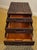Chocolate Late 20th Century Stacking Luggage-Form Leather & Woven Rattan Side Table Chest For Sale - Image 8 of 11