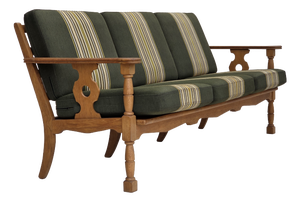 Vintage Danish Three-Seater Sofa in Green Furniture Wool, 1970s