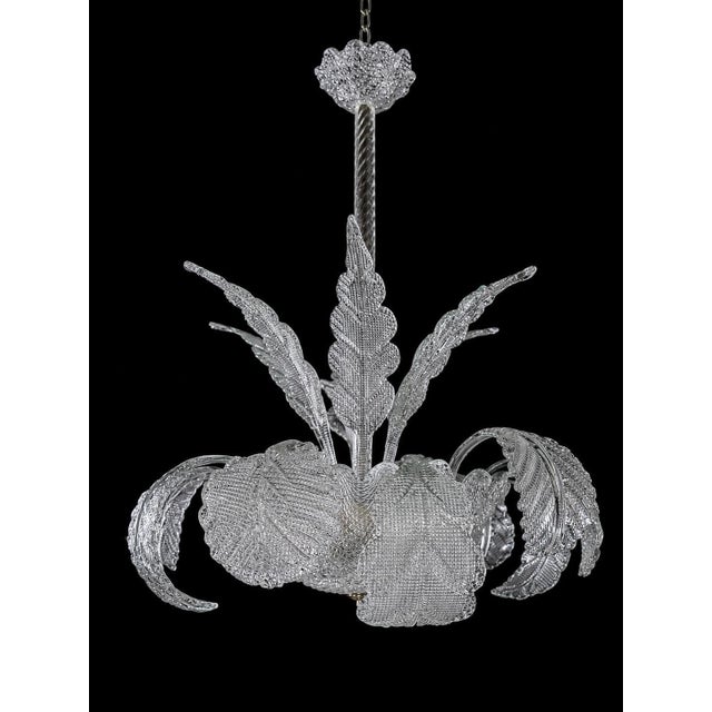 Murano Glass Chandelier attributed to Ercole Barovier, 1940s For Sale - Image 16 of 18
