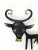 Walter Bosse Cow Sculpture Brass Key Hanger attributed to Hertha Baller, Austria, 1950s For Sale - Image 3 of 7