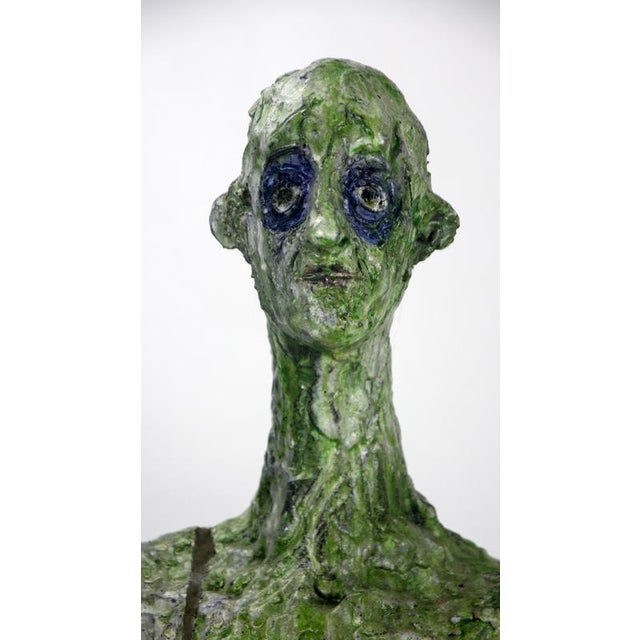Expresionist Ceramic and Bronze Bust Sculpture by Óscar Aldonza Torres, 2021 For Sale - Image 17 of 18