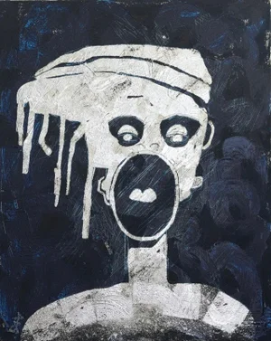 Cry for Freedom. The Promise of America. Contemporary Painting by Sax Berlin