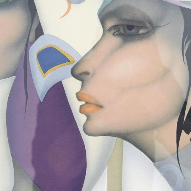 Jef Van Tuerenhout, Colored Lithograph, Framed For Sale - Image 9 of 15