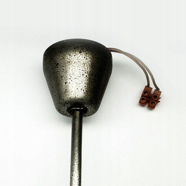 Silver Czechoslovakian Postmodern Chandelier, 1970s For Sale - Image 8 of 9