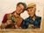 1950s Signed Norman Rockwell Style Painting of Golfers by Victor Olsen For Sale - Image 4 of 13