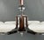 Art Deco Chrome and Wood Chandelier with Glass Shades, 1930s For Sale - Image 3 of 9