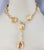 14 Karat Yellow Gold and Citrine Bead Lariat Necklace JAGi Certified- This stunning lariat necklace features ten citrine...