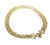 Late 20th Century Italian Sapphire 14k Necklace Yellow Gold Wide Fancy Link Collar For Sale - Image 5 of 6