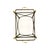 Late 20th Century Side Table Glass Tray Top and Brass Accent Vintage Hollywood Regency Decor For Sale In Tulsa - Image 6 of 6