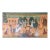 Early 20th Century Large South Indian Pichwai Painting on Silk - Courtship Scene For Sale