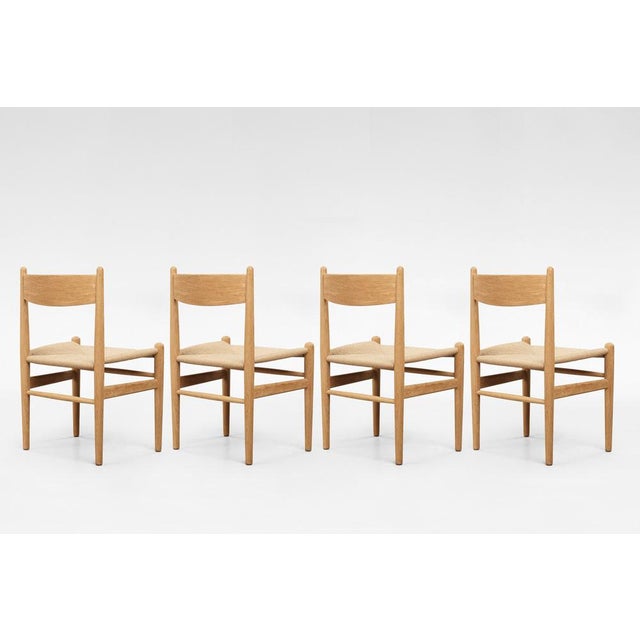 Carl Hansen & Søn CH36 Dining Chairs by Hans J. Wegner for Carl Hansen and Son, Denmark, 1960s, Set of 4 For Sale - Image 4 of 6