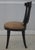 Traditional Pair Lyre Back Black Finish Occasional Chairs For Sale - Image 3 of 18