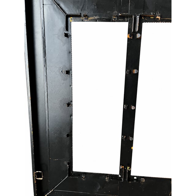 Burgundy Heavy Metal Three-Opening Canvas Frame With Burgundy and Bronze-Tone Finish For Sale - Image 8 of 9