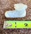 Boho Chic Miniature Hand Carved Marble/Alabster Man’s Work Boot, 1.25” H For Sale - Image 3 of 8