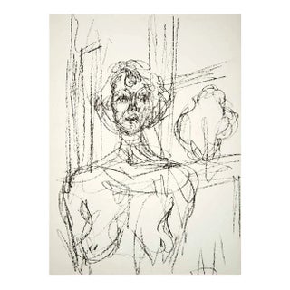 1966 Alberto Giacometti Original Lithograph Composition For Sale