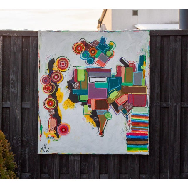 Contemporary Natalia Vypritskaia, Assembling the Self, Acrylic and Pastel For Sale - Image 3 of 5