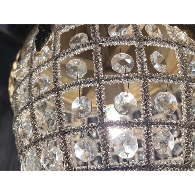 Metal Late 20th Century Louis XVI Bronze Chandelier For Sale - Image 7 of 12