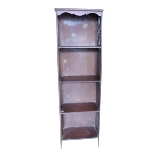 Vintage 4 Shelf Mahogany Bookcase For Sale