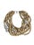 Vintage Multi-Strand Beaded Necklace Chunky Statement Cocktail Gold Rhinestone Vintage condition with general wear, please...