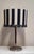 Mid-Century Modern Mid-Century German Table Lamp with Metal Base, Teak Rod and Fabric Shade, 1960s For Sale - Image 3 of 12