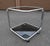 Metal Vintage Italian Chrome and Smoked Glass Rolling Side Table, 1970s For Sale - Image 7 of 15