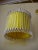 1970s Mid-Century Modern White and Yellow Iron Chandelier For Sale - Image 5 of 11