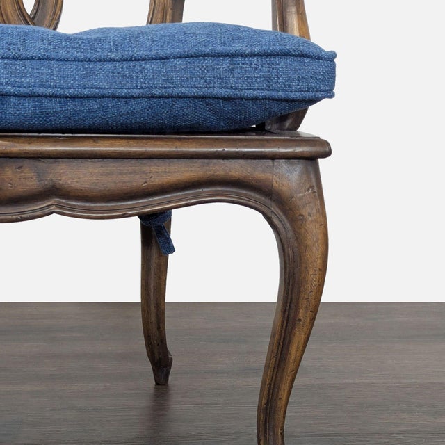 Wood Vintage Wood Dining Chair With Cane Seat For Sale - Image 7 of 14
