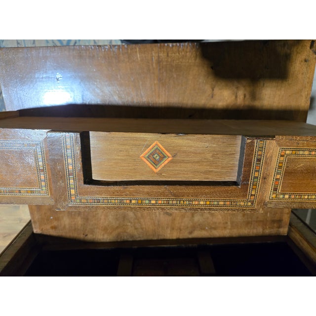 19th Century Biedermeier Walnut Secretary Cabinet With Fitted Interior For Sale In New Orleans - Image 6 of 9