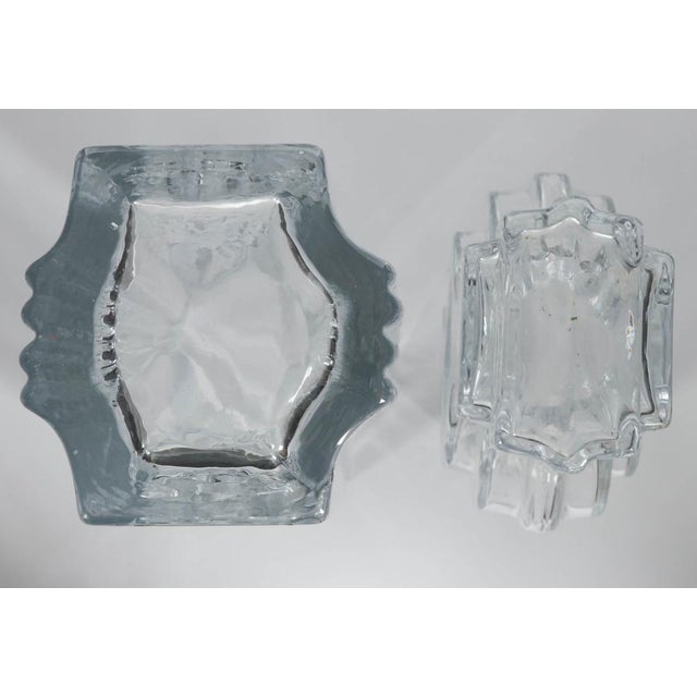 Mid-Century Modern 20th C. Finnish Mid Century Modern Art Glass Vases- Two Pieces For Sale - Image 3 of 7
