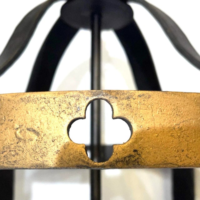 Custom XL Hand-Forged Wrought Iron Medieval Gothic Hanging