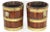 Traditional 1800 Century George III Walnut Brass Bound Ice Bucket Cooler Decanter Caddies or Wine Bottle Coasters - A Pair For Sale - Image 3 of 11