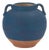 Ceramic Urn Vase with Terra Cotta Accent 7"H For Sale