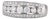0.90ctw Diamond Anniversary Wedding Band 14k White Gold Size 8.5 For Sale