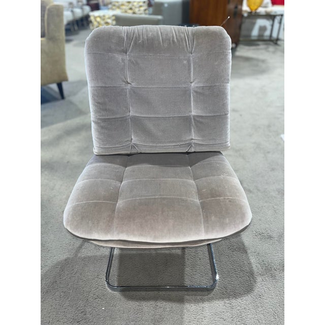 Elevate your space with this exquisite set of two Roche Bobois cantilever chairs, designed in the iconic 1795 style....