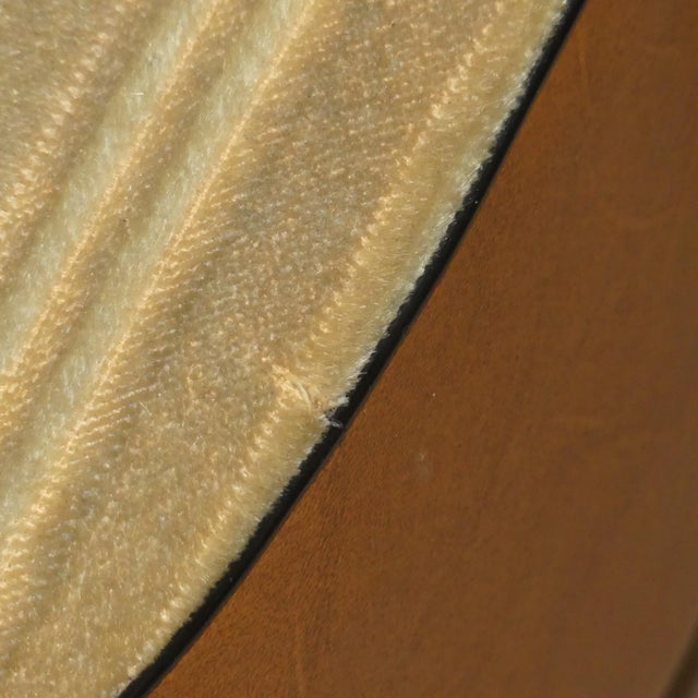 Textile Club Chair with Armrests and Back in Faux Leather, 1950s For Sale - Image 7 of 8
