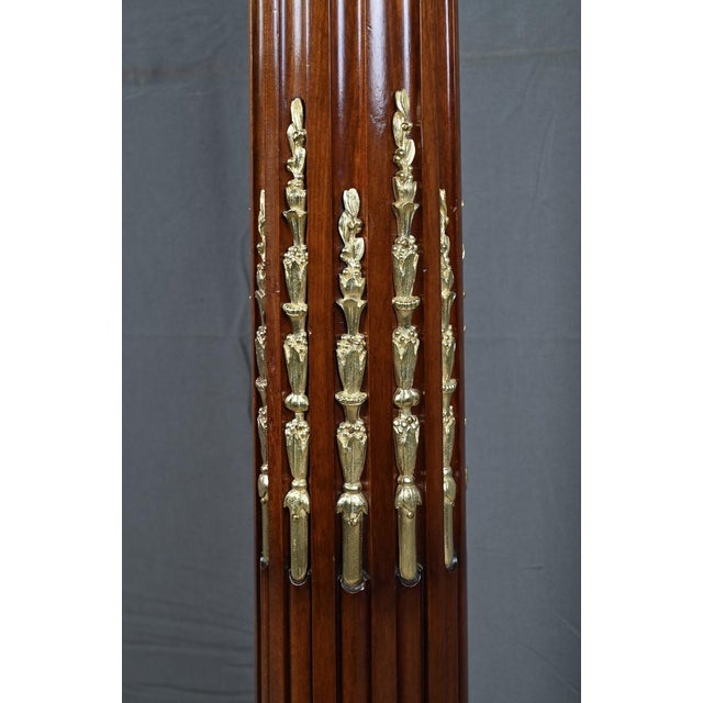 Wood Napoleon III Style Swivel Column in Mahogany, 1900 For Sale - Image 7 of 18