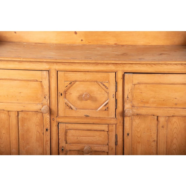Antique English Pine Cabinet For Sale - Image 4 of 5