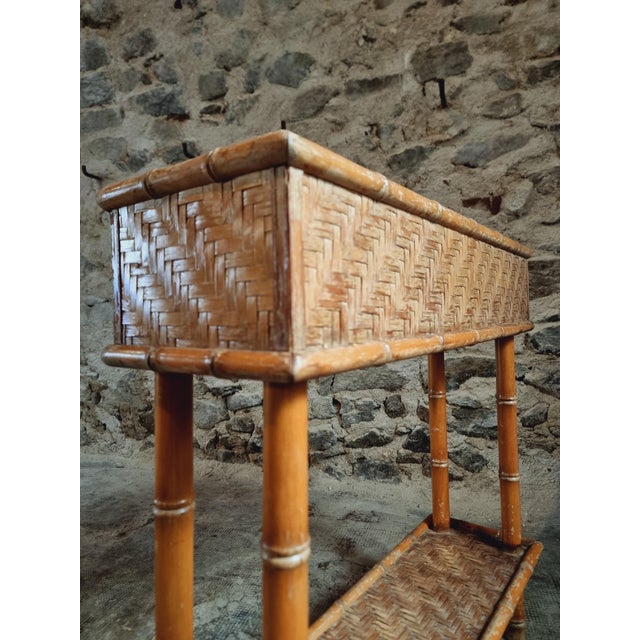 Vintage Bamboo Bottle Rack, France, 1970s For Sale - Image 9 of 13