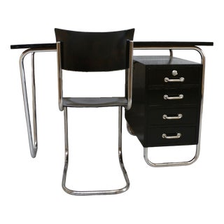 Bauhaus Desk in Chrome, 1920s, Set of 2 For Sale