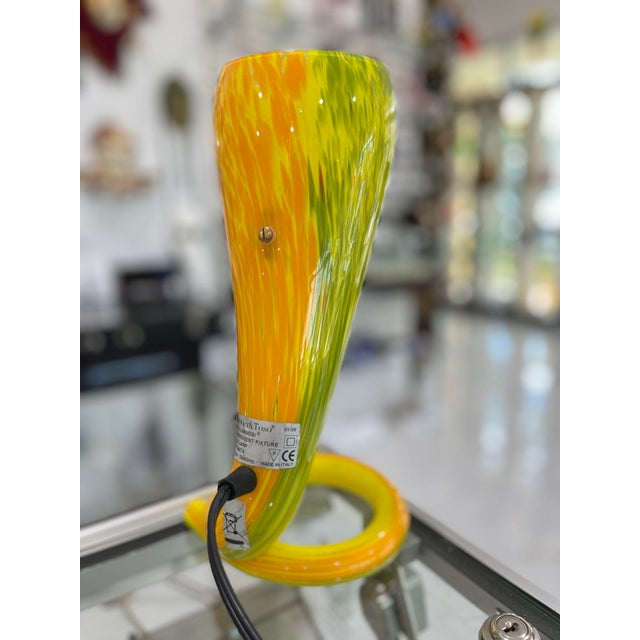 Contemporary Murano Glass Table Lamp by Barovier Toso For Sale - Image 3 of 7