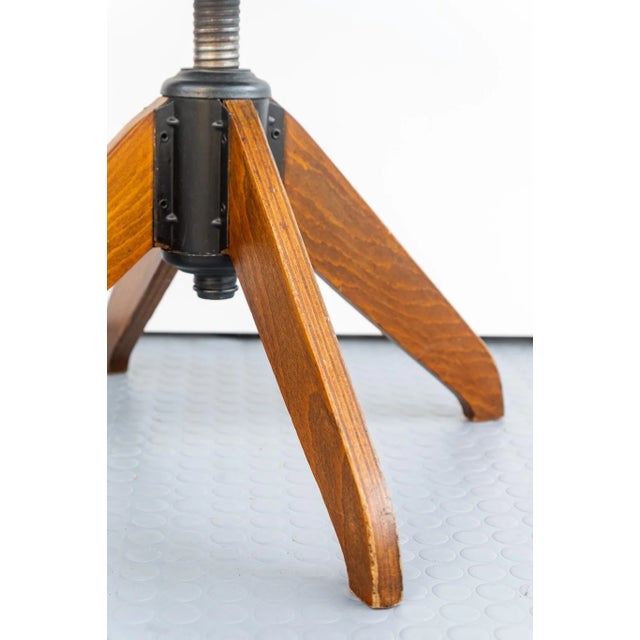 Brown Rowac Swivel Desk Chair attributed to Robert Wagner, 1920s For Sale - Image 8 of 9
