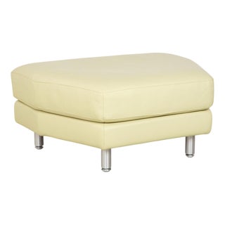 Model 3000 Ottoman in Leather from Rolf Benz For Sale