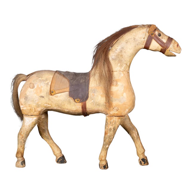 Mid-Late 19th C. Carved Horse c.1850-1890 For Sale