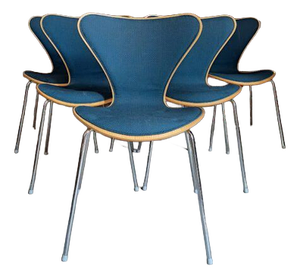 Sjuan Chairs by Arne Jacobsen for Fritz Hansen, Set of 6